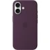 Чохол Silicone Case з MagSafe для Apple iPhone 16 (Слива)