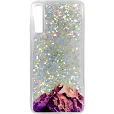 Силиконовый чехол Liquid Fashion Samsung A7 (2018) A750 (Mountains)
