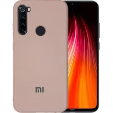 Силикон Original 360 Case Logo Xiaomi Redmi Note 8 (Пудровый)