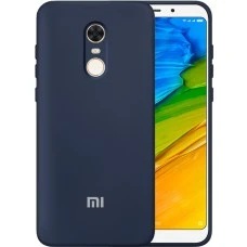 Силикон Original Case Xiaomi Redmi 5 Plus (Тёмно-синий)