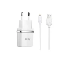 СЗУ-адаптер Hoco C11 + lightning-кабель 1A 1USB
