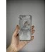 Силіконовий чохол з глітером для iPhone 6 / 6s (Срібний блиск 01)