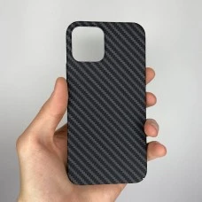 Чехол-накладка Carbon MagSafe для Apple iPhone 12 / 12 Pro (Чёрный)