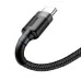 USB-кабель Baseus Cafule 2A (3м) (Type-C) (Чорний / Сірий) CATKLF-UG1 USB-кабель Baseus Cafule 2A (3м) (Type-C) (Чорний / Сірий) CATKLF-UG1