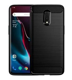 Силикон Polished Carbon OnePlus 7 (чёрный)