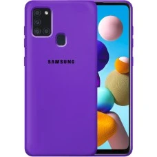 Силикон Original Case Samsung Galaxy A21S (2020) A217 (Фиолетовый)
