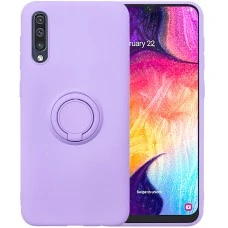 Чехол Ring Silicone Case Samsung Galaxy A30s / A50 / A50s (Сиреневый)