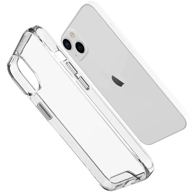 Силіконовий чохол Space Case 3D для Apple iPhone 16 (Прозорий)