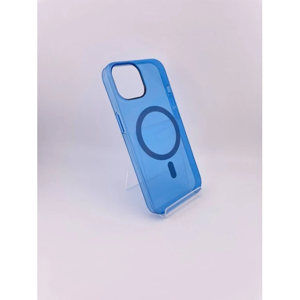 Чохол Clear Case Premium з MagSafe для Apple iPhone 15 (Королівський Синій)