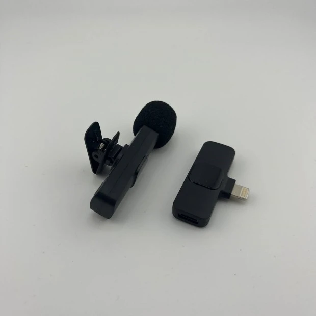 Бездротовий мікрофон для телефона iPhone (Lightning) 1в1 (Чорний)