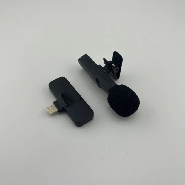 Бездротовий мікрофон для телефона iPhone (Lightning) 1в1 (Чорний)