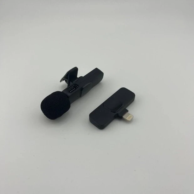 Бездротовий мікрофон для телефона iPhone (Lightning) 1в1 (Чорний)