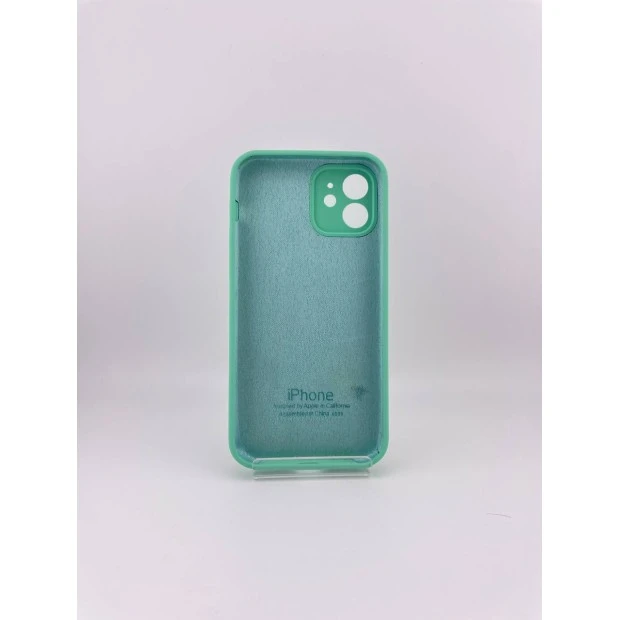 Силіконовий оригінальний чохол RoundCam для Apple iPhone 12 (49) Аквамарин