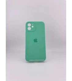 Силіконовий оригінальний чохол RoundCam для Apple iPhone 12 (49) Аквамарин