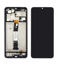 Дисплей для Xiaomi Redmi 12C з чорним тачскрином та корпусною рамкою