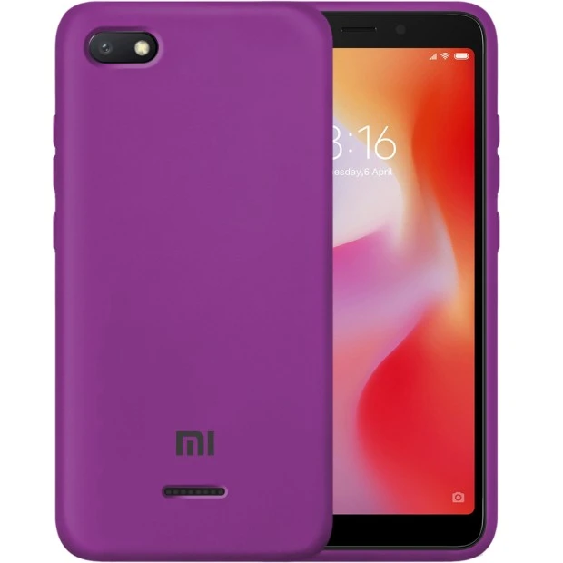 Силикон Original Case Xiaomi Redmi 6A (Сиреневый)