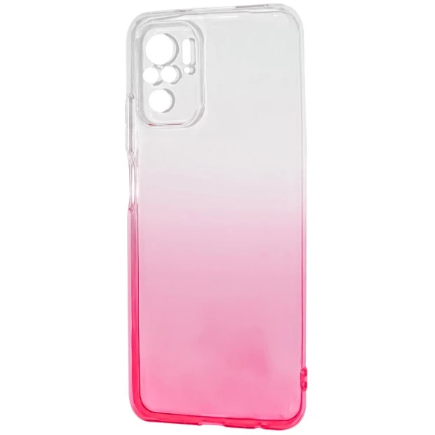 Силікон Gradient Design Xiaomi Redmi Note 10 / Note 10S (Біло-рожевий)