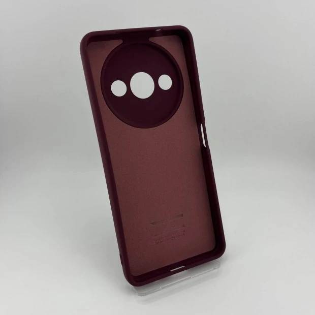 Силікон Original Xiaomi Redmi A3 (ShutCam) (Бордовий)