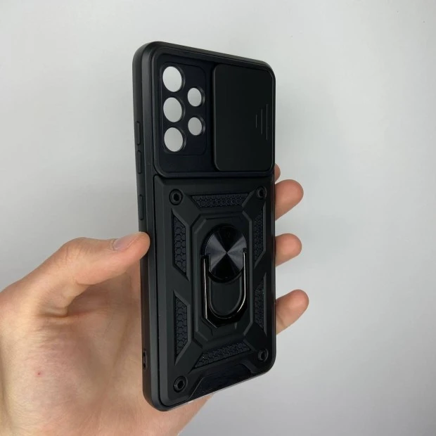 Бронь-чехол Ring Serge Armor ShutCam Case Samsung Galaxy A32 (2021) (Чёрный)