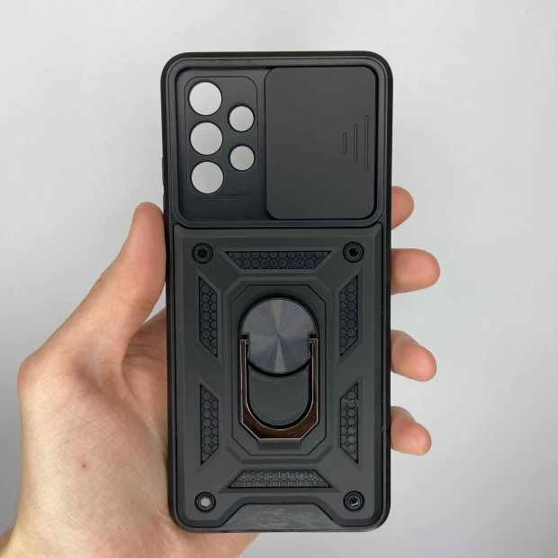 Бронь-чехол Ring Serge Armor ShutCam Case Samsung Galaxy A32 (2021) (Чёрный)