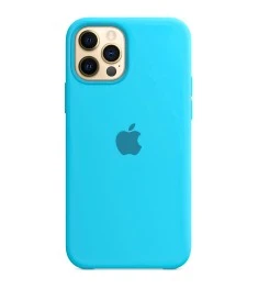 Силіконовий оригінальний чохол Apple для iPhone 12 Pro Max (20) Синій.
