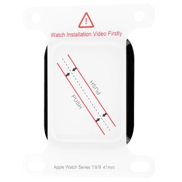 Захисне скло Achilles для Apple Watch 4  /  5  /  6  /  SE  /  SE2 40mm (Чорне)