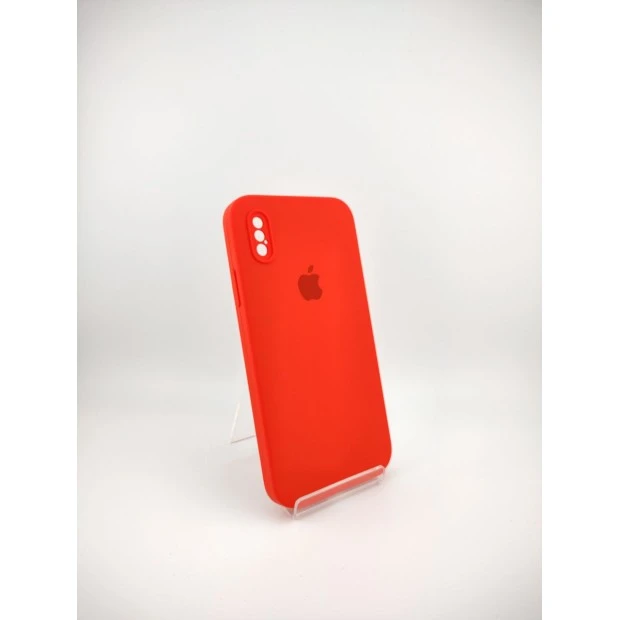 Чохол Original Square RoundCam для Apple iPhone X / XS, Силікон, червоний (05)