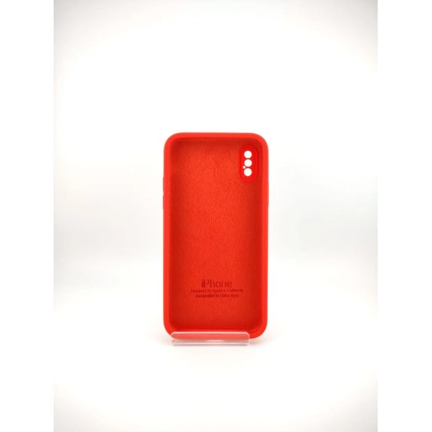 Чохол Original Square RoundCam для Apple iPhone X / XS, Силікон, червоний (05)