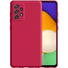 Силикон Original 360 Case Samsung Galaxy A52 (ShutCam) (Вишнёвый)
