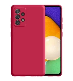 Силикон Original 360 Case Samsung Galaxy A52 (ShutCam) (Вишнёвый)