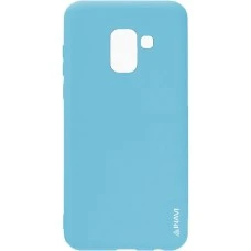 Силиконовый чехол iNavi Color Samsung Galaxy J6 (2018) J600 (голубой)