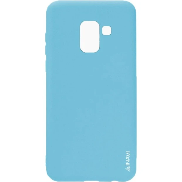 Силиконовый чехол iNavi Color Samsung Galaxy J6 (2018) J600 (голубой)