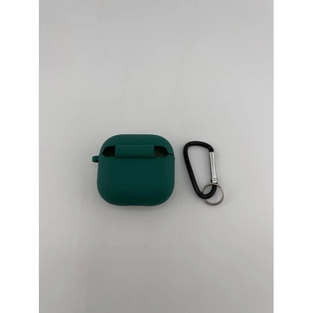 Чехол для наушников Full Silicone Case with Microfiber Apple AirPods 4 (69) Atrovirens