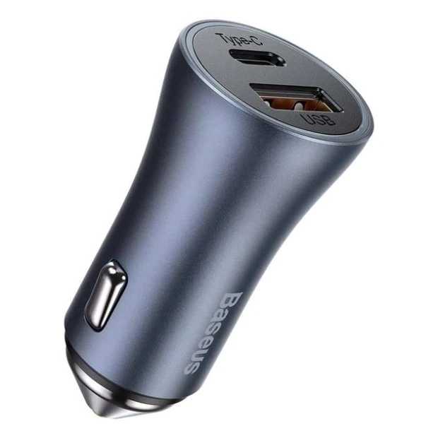 АЗУ-адаптер Baseus Digital Display TZCCJD-B0G 140W (USB / Type-C) +Type-C - Lightning (Dark Gray)