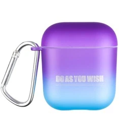 Футляр для наушников Clear Case Airpods Gradient (Violet&Blue)