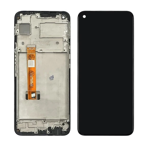 Дисплей для Realme 6 с чёрным тачскрином и корпусной рамкой