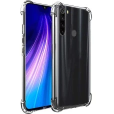 Силиконовый чехол 6D Xiaomi Redmi Note 8T (Прозрачный)