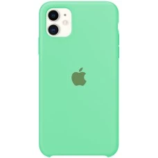 Силіконовий оригінальний чохол Apple для iPhone 11 (49) Аквамарин