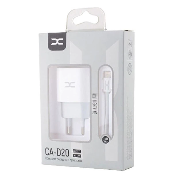 СЗУ-адаптер DC 1USB + PD 2.4A (CA-D20) (Белый)