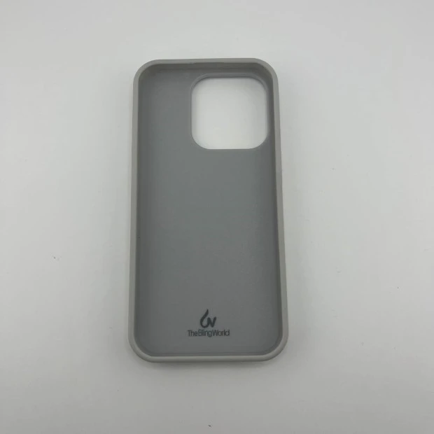 Чохол Bling World Rock Diamond iPhone 15 Pro (Білий Титан)