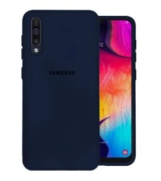 Силикон Original 360 Case Logo Samsung Galaxy A30s / A50 / A50s (2019) (Тёмно-си..
