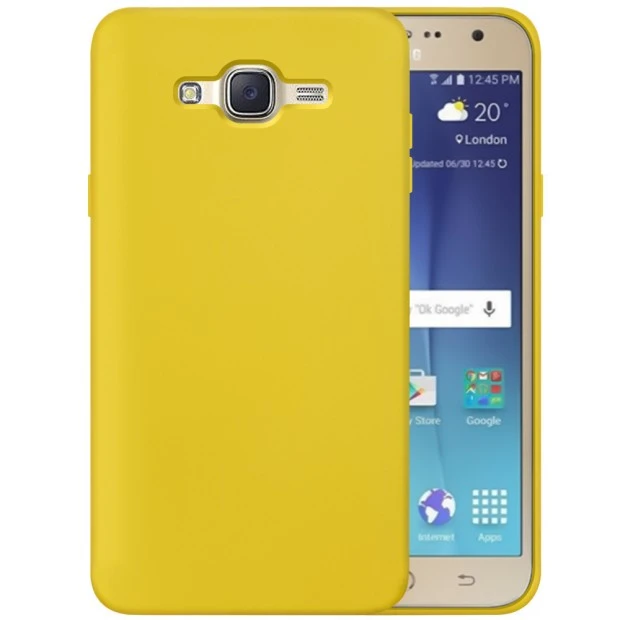 Силіконовий Original 360 чохол для Samsung Galaxy J7 (2015) J700 (Жовтий)
