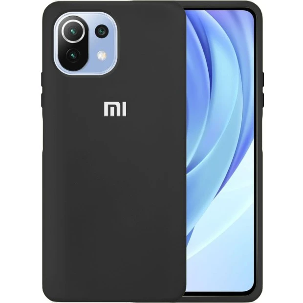 Силикон Original 360 Case Logo Xiaomi Mi 11 Lite (Чёрный)