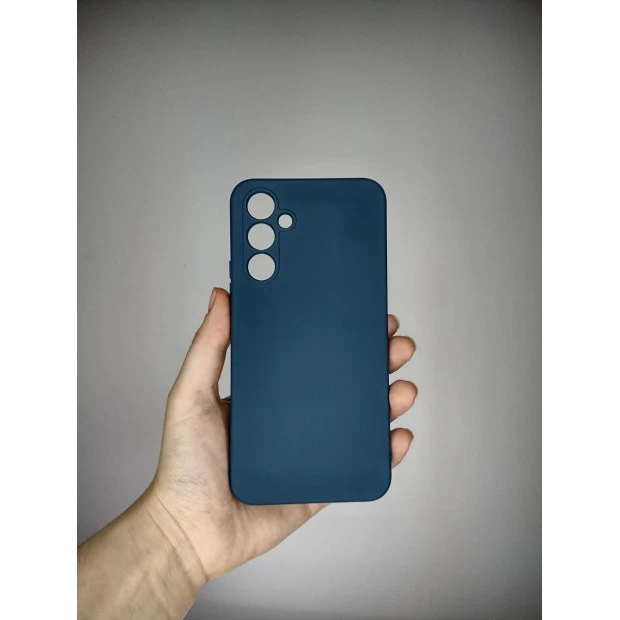 Силіконовий оригінальний 360 чохол для Samsung A54 (ShutCam) (Темно-блакитний)