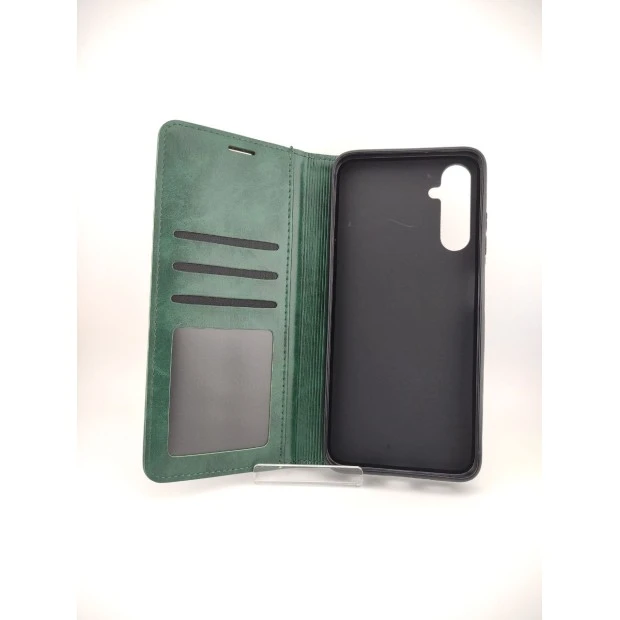 Чохол-книжка Leather Elegant Samsung Galaxy A05s (Темно-зелений)