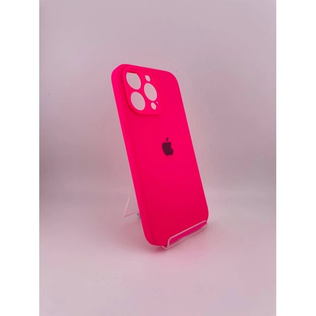 Силіконовий оригінальний чохол RoundCam для Apple iPhone 15 Pro Max (31) Barbie Pink