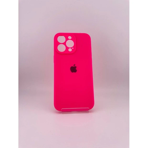 Силіконовий оригінальний чохол RoundCam для Apple iPhone 15 Pro Max (31) Barbie Pink
