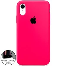 Силіконовий чохол оригінальний круглий для Apple iPhone XR (31) рожевий Барбі.