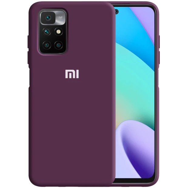Силикон Original 360 Case Logo Xiaomi Redmi 10 (Сиреневый)