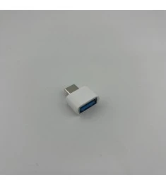 OTG-переходник (USB - Type-C) (Тех.пак) (Белый)